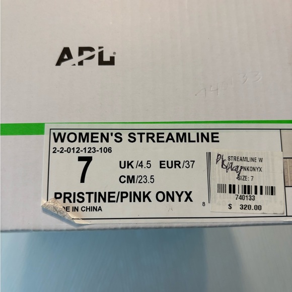 NWT APL Women’s Streamline Sneakers Size 7 Pristine/Pink Onyx - Picture 12 of 14